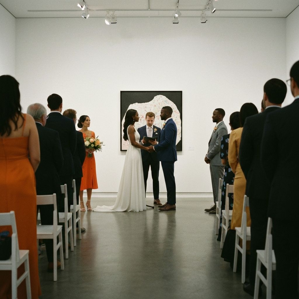 Quiet moment before ceremony